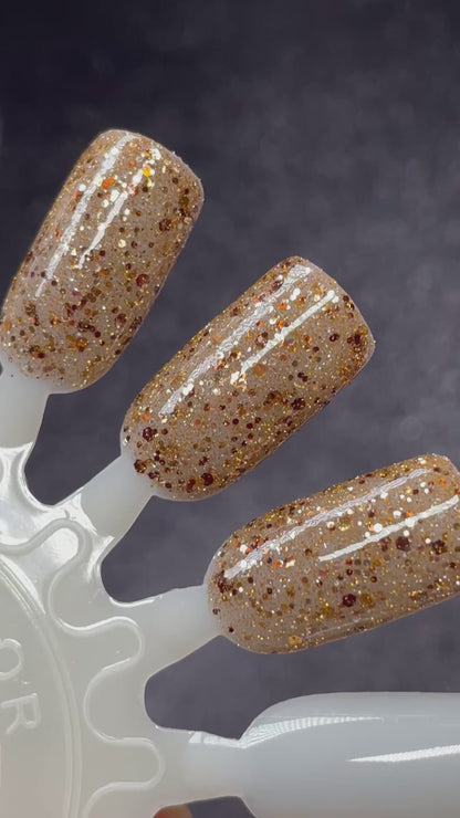 Stubborn AF - Gold Nail Polish - Reflective Nail Polish - Midwest Shiba Inu Rescue Charity Polish