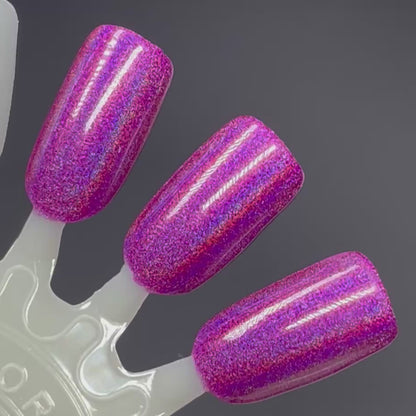 Wish Upon a Firefly - Purple Nail Polish - Linear Holographic Nail Polish - The Secret Fairy Garden