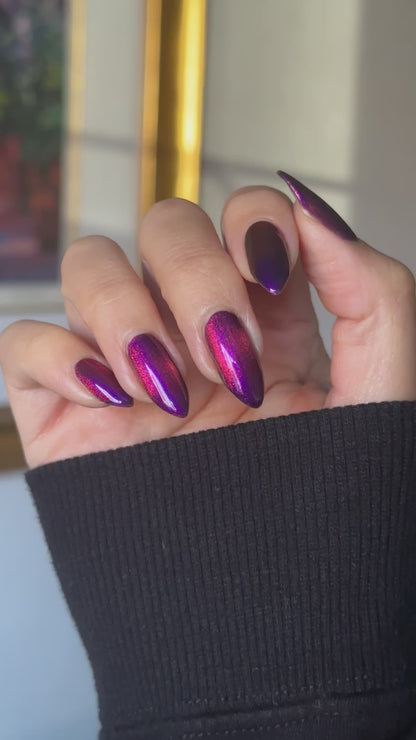 BLOODY MARY x3 - Black Nail Polish - Magnetic Nail Polish - Shimmer Nail Polish - Ghostly Collection - Halloween 2025