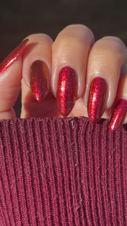 Don't Disturb the Damned - Red Nail Polish - Multichrome Nail Polish - Ghostly Collection - Halloween 2025