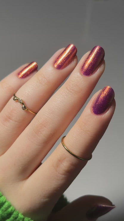 Feria de Abril - Purple Nail Polish - Shimmer Nail Polish - Celebraciones en España Trio