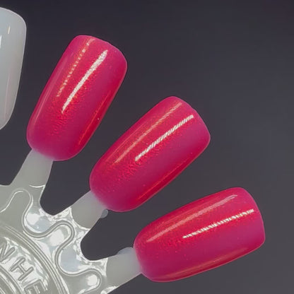 Toadstool for Two - Red Nail Polish - Shimmer Nail Polish - The Secret Fairy Garden
