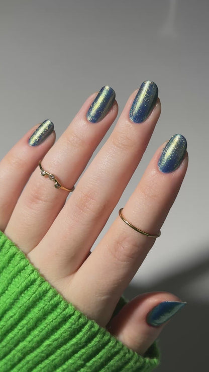Carnival - Blue Nail Polish - Shimmer Nail Polish - Celebraciones en España Trio