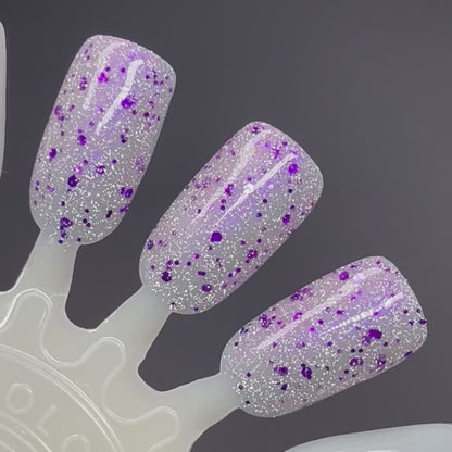 Gumdrop It Like It's Hot - Purple Silver Nail Polish - Reflective Glitter Nail Polish - Sugar Rush Collection