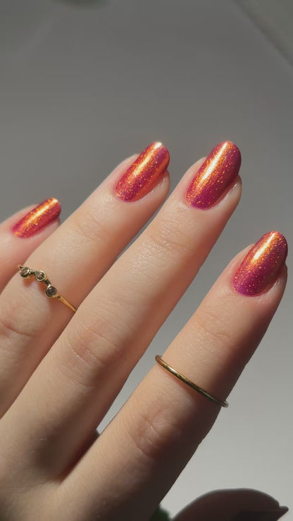 Las Fallas - Pink Nail Polish - Shimmer Nail Polish - Celebraciones en España Trio