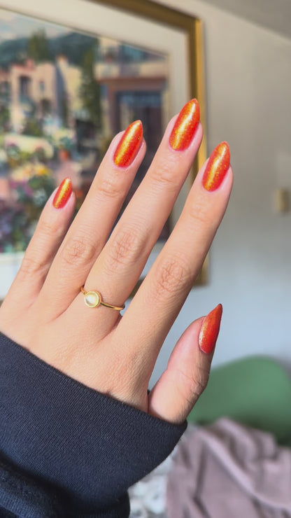 Creep - Orange Shimmer Nail Polish - Bonus Track Collection