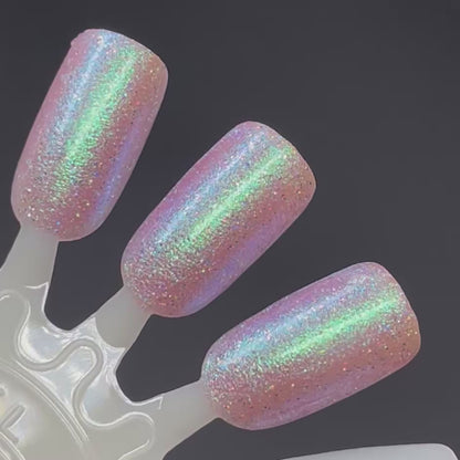 PRE ORDER: A Dash of Pixie Dust - Pink Nail Polish - Shimmer Nail Polish - Holographic Nail Polish - The Secret Fairy Garden - Turnaround Time ~5 Weeks