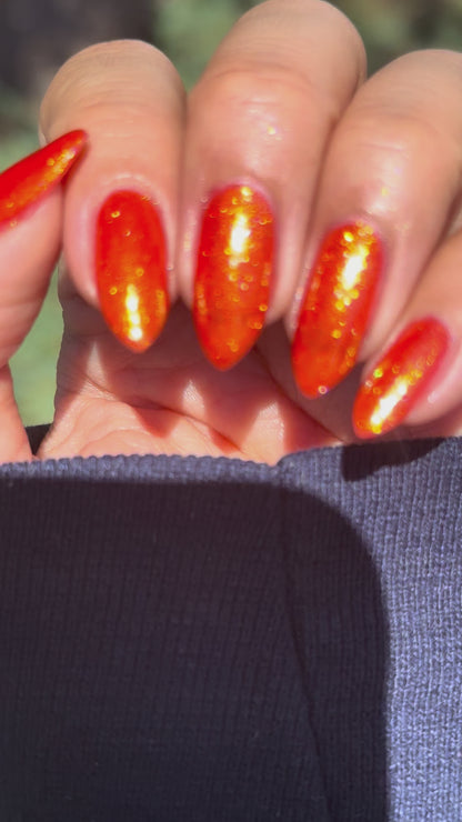 Creep - Orange Shimmer Nail Polish - Bonus Track Collection