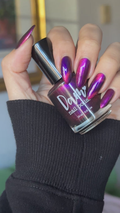 BLOODY MARY x3 - Black Nail Polish - Magnetic Nail Polish - Shimmer Nail Polish - Ghostly Collection - Halloween 2025