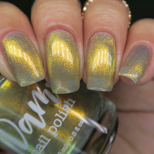 Some Like It Hoth - Gold Shimmer Nail Polish - Trust the Shimmer Collection - Dam Nail Polish