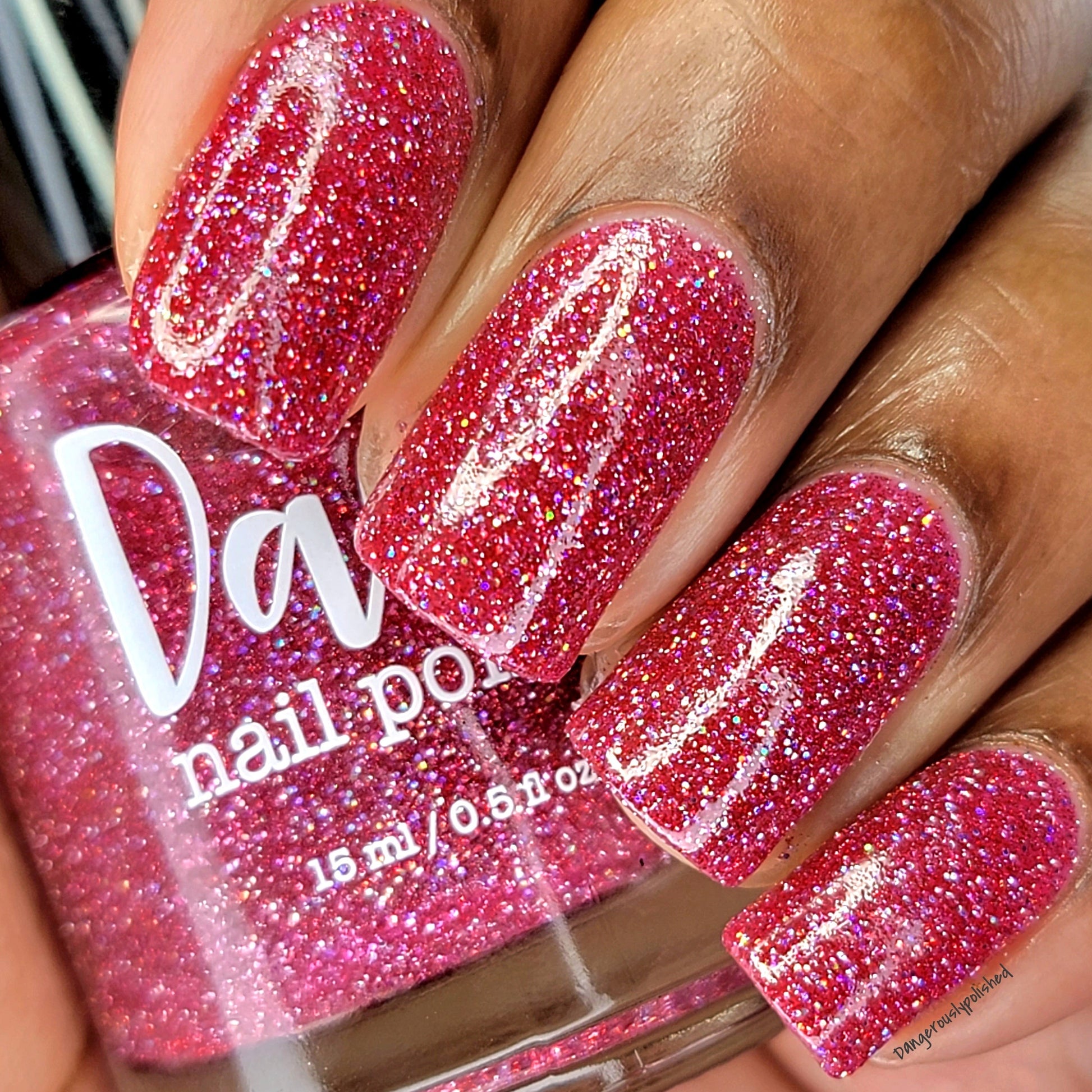Raspberry Marmalade - Jams & Jellies Collection - Pink Reflective Glitter Nail Polish - Dam