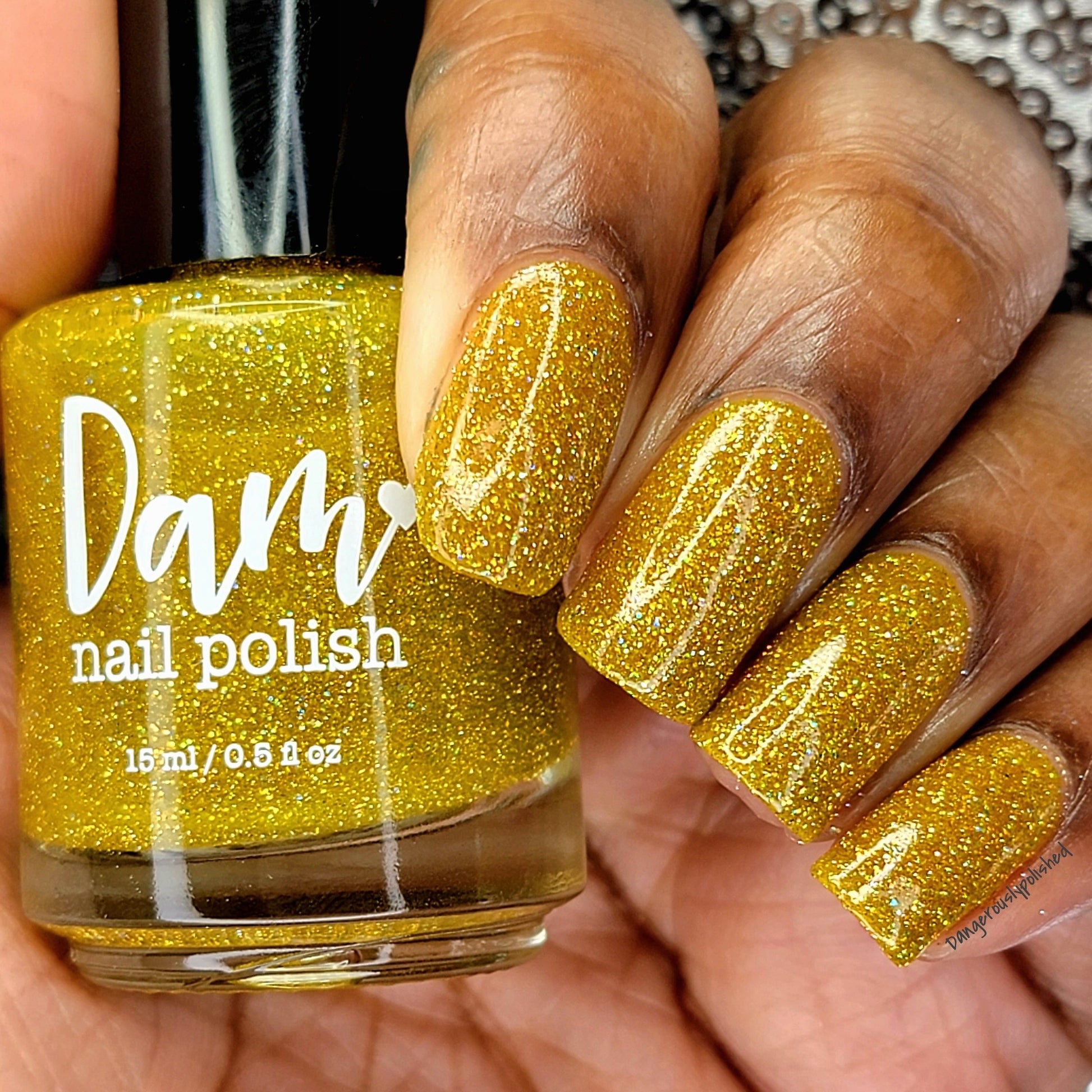 Jams & Jellies Collection - Rainbow Reflective Glitter Nail Polish - Dam