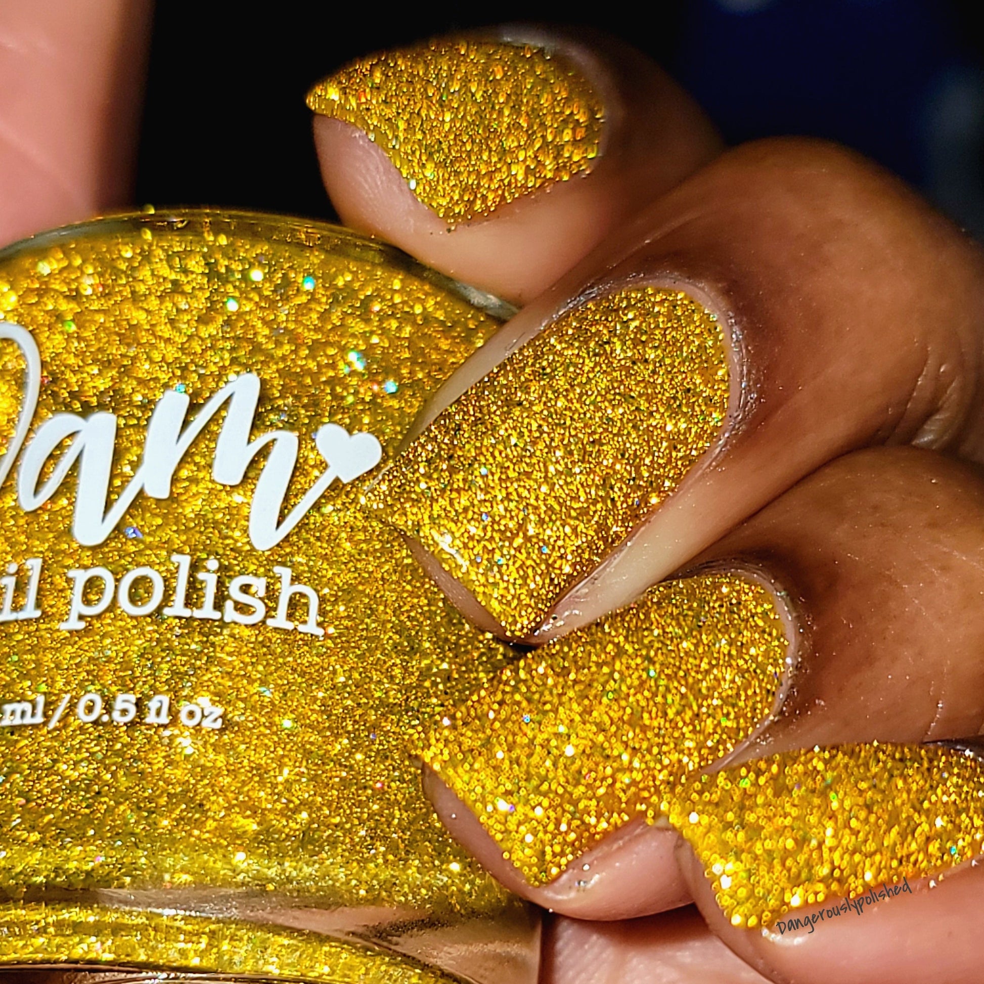 Jams & Jellies Collection - Rainbow Reflective Glitter Nail Polish - Dam