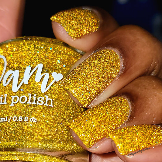 Lemon Curd - Jams & Jellies Collection - Yellow Reflective Glitter Nail Polish - Dam