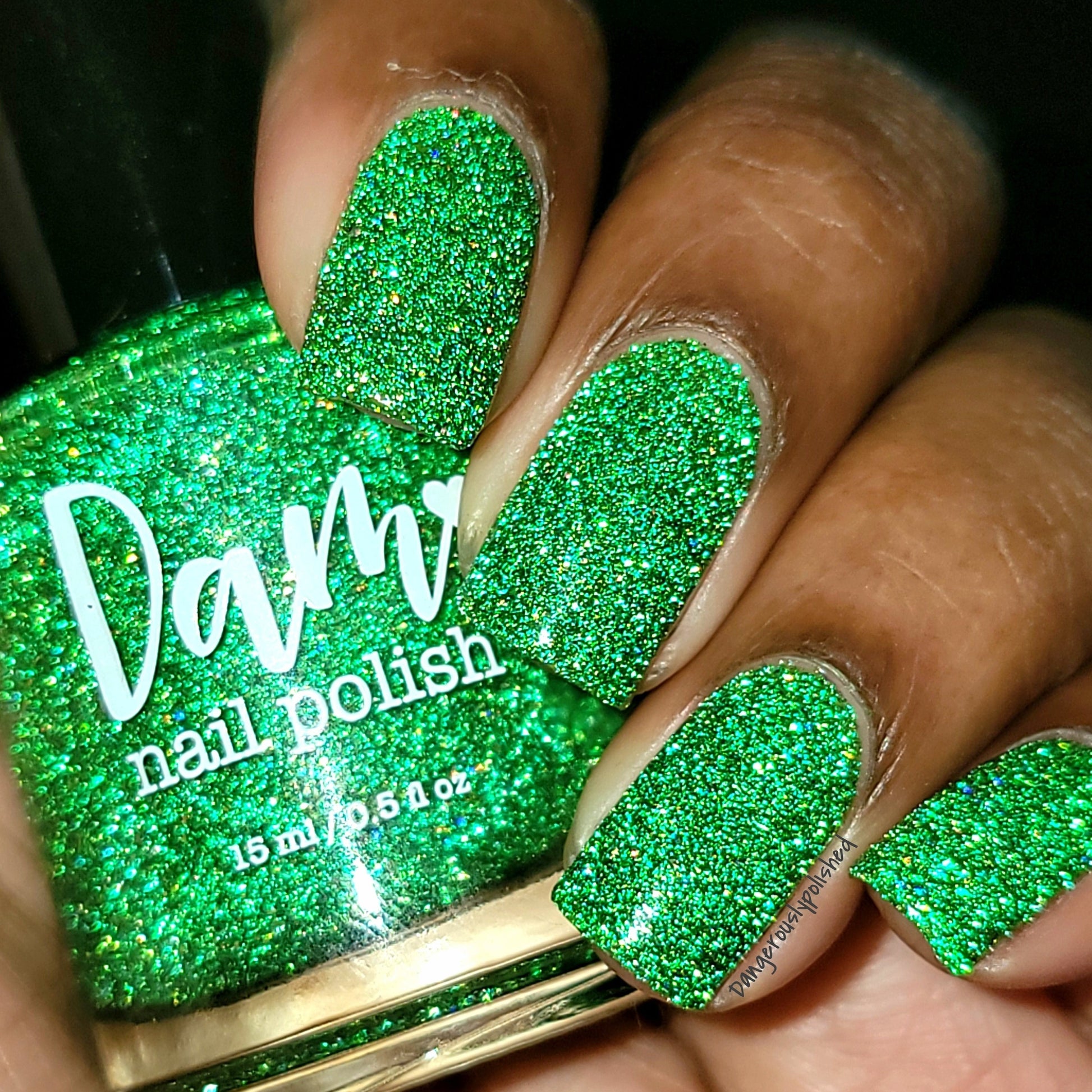Mint Jelly - Jams & Jellies Collection - Green Reflective Glitter Nail Polish - Dam