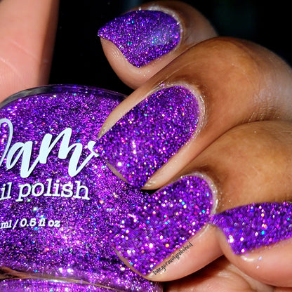 Jams & Jellies Collection - Rainbow Reflective Glitter Nail Polish - Dam