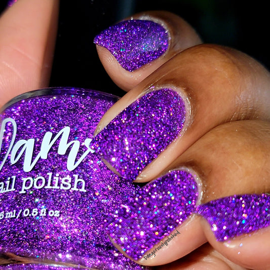 Grape Spread - Jams & Jellies Collection - Purple Reflective Glitter Nail Polish - Dam