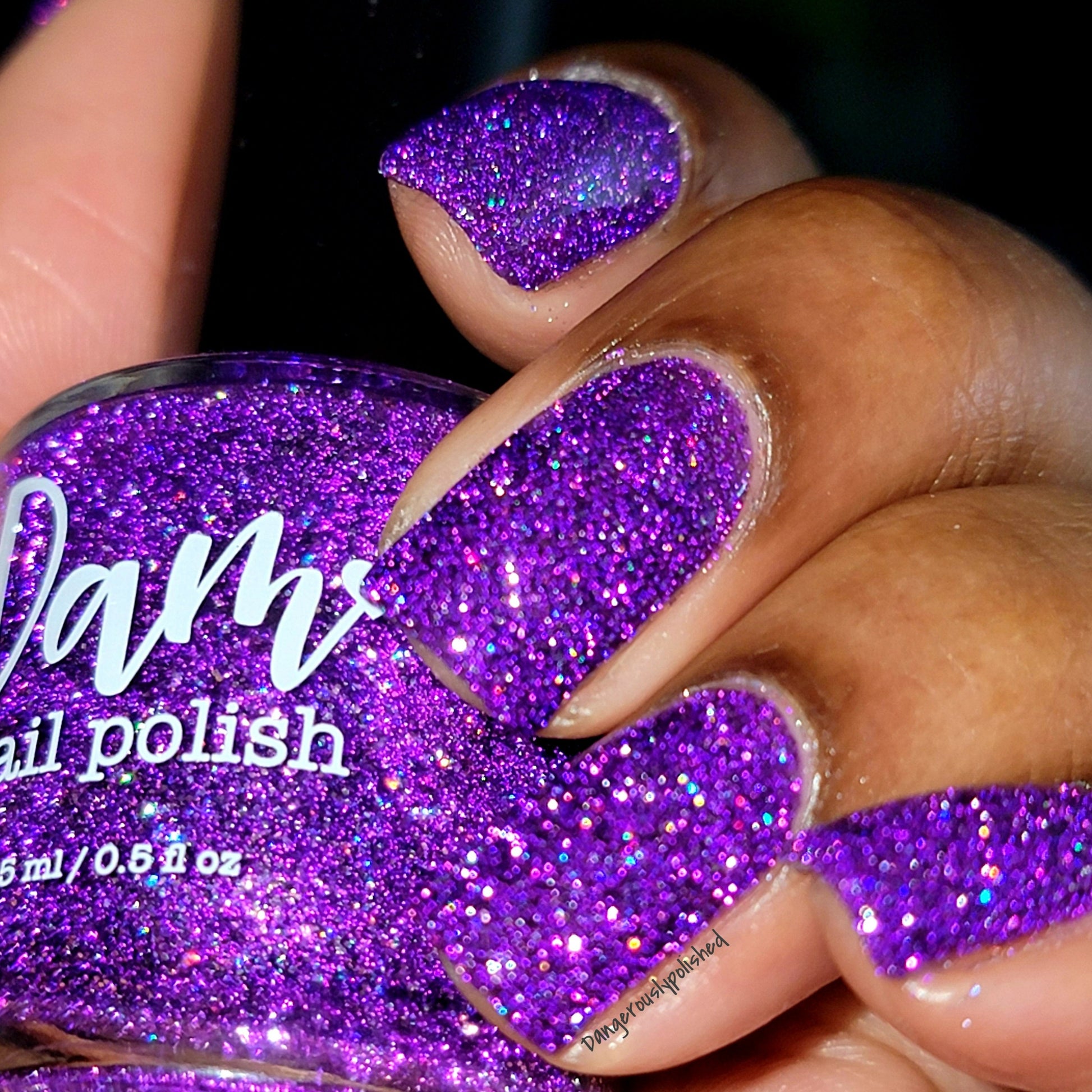 Grape Spread - Jams & Jellies Collection - Purple Reflective Glitter Nail Polish - Dam
