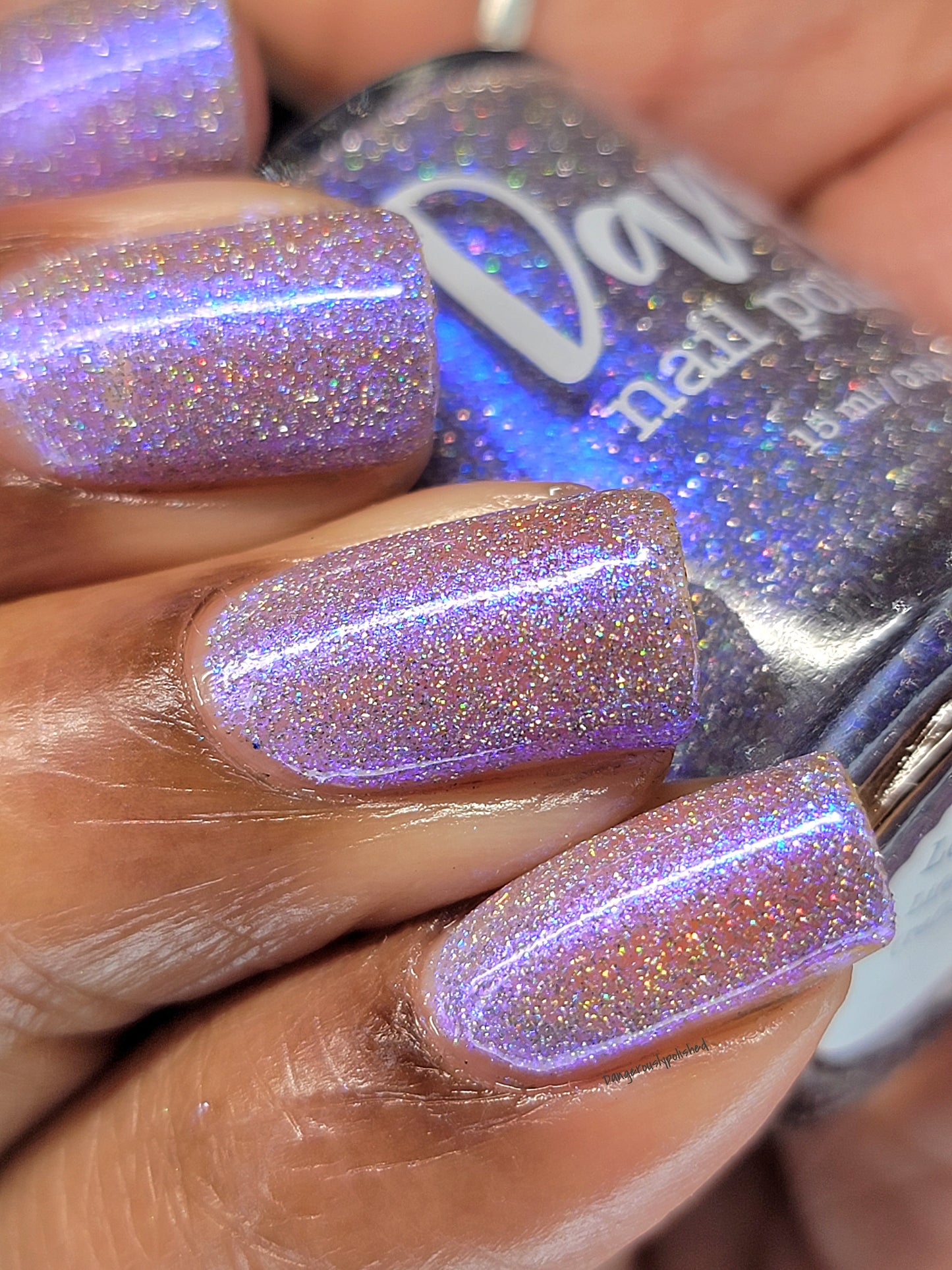 Love Lots - Blurple Purple Shimmer - Silver Reflective Glitter Nail Polish - Life is Short Collection