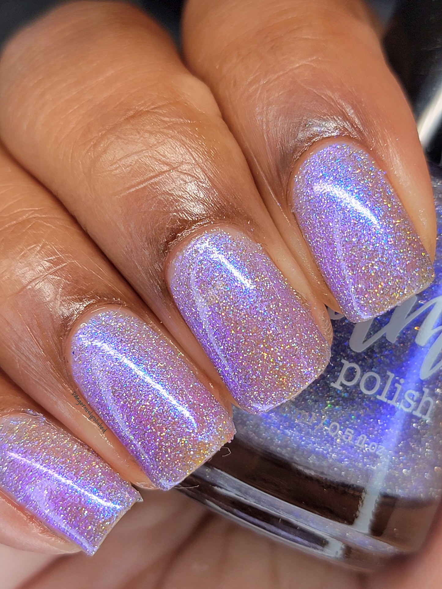 Love Lots - Blurple Purple Shimmer - Silver Reflective Glitter Nail Polish - Life is Short Collection
