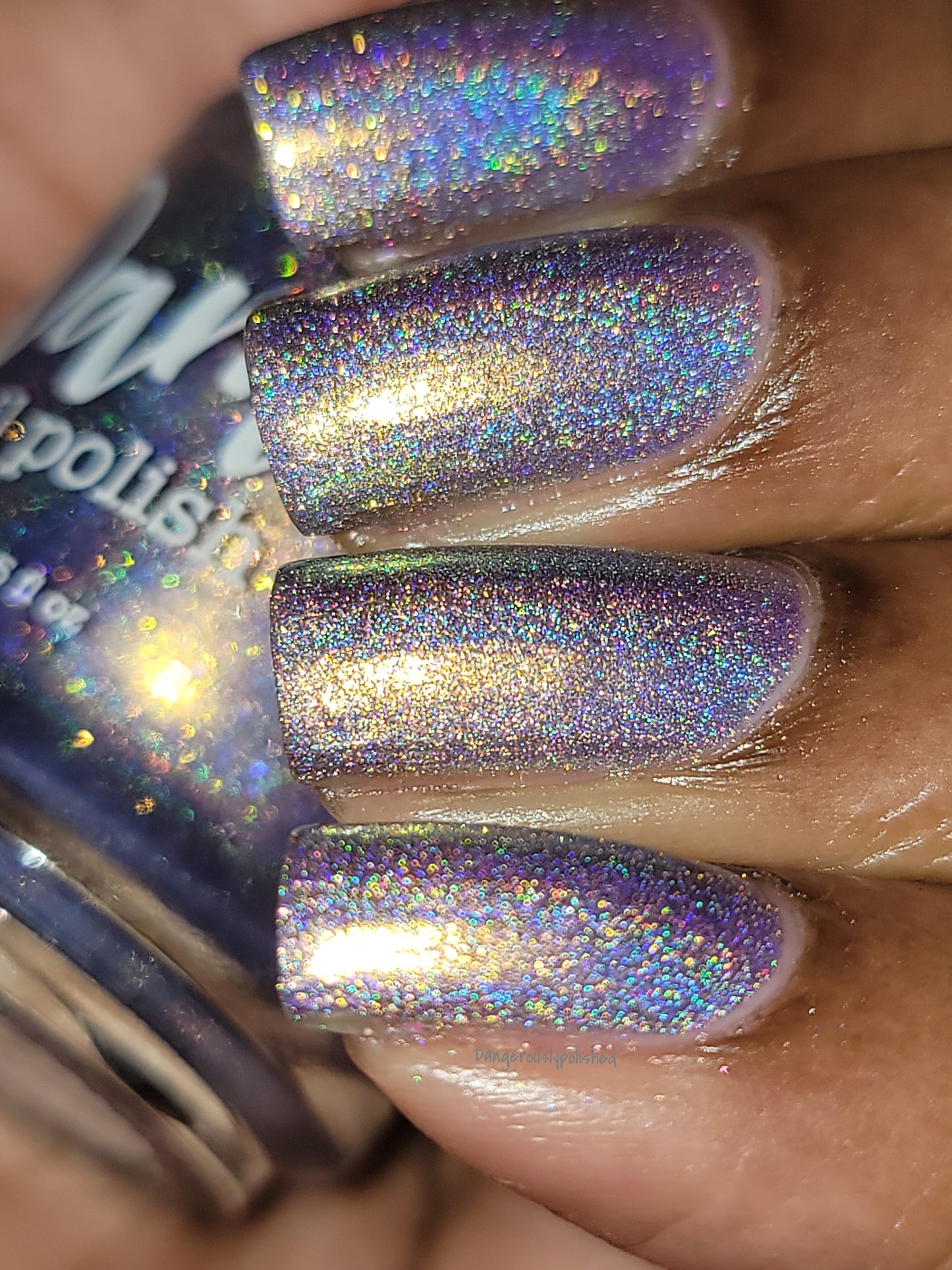 Data is My Love Language - Purple Holographic Nail Polish - Purple Shimmer Nail Polish - Aquarius Birthday Duo