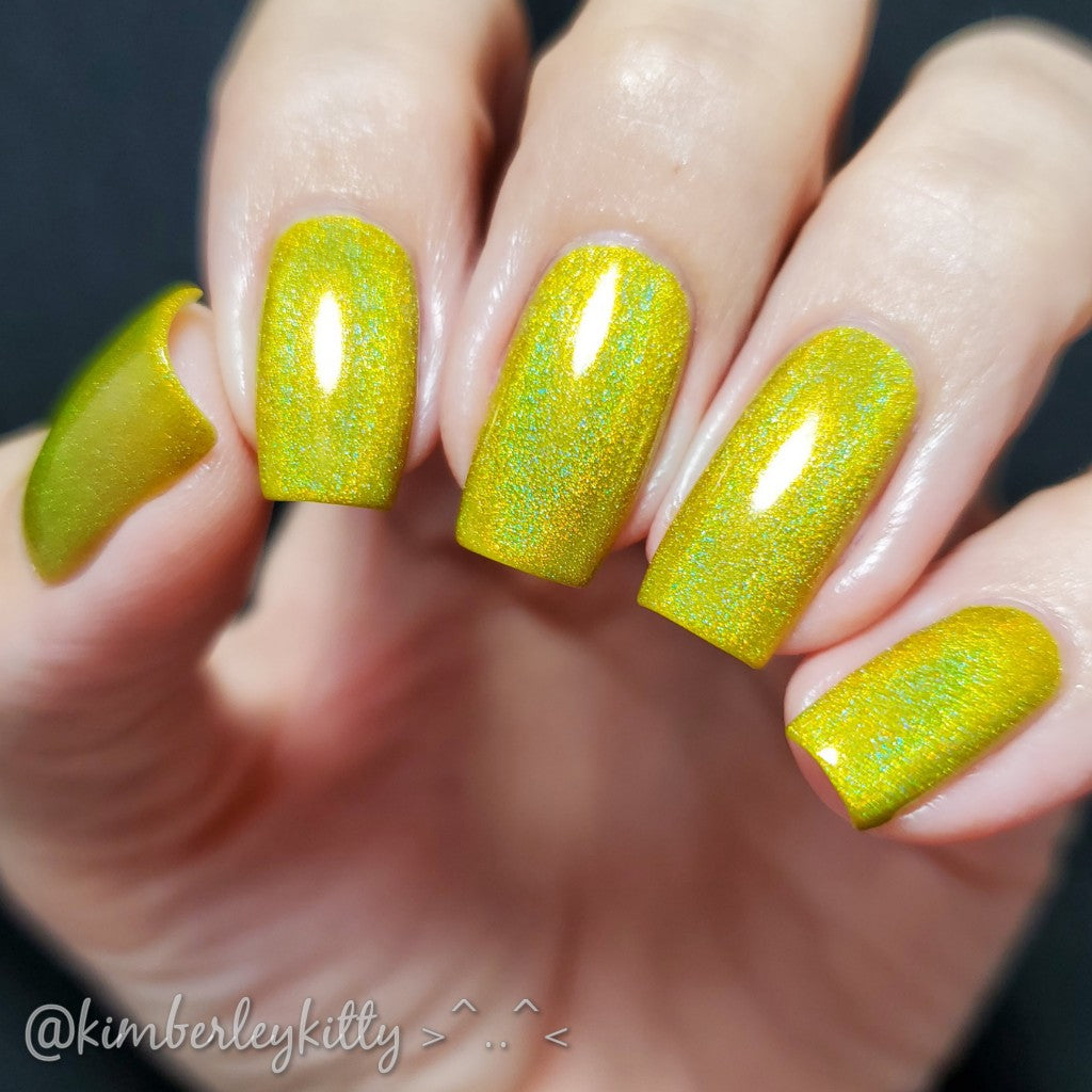 Yep It’s Yellow - Seriously Rainbows - Holographic Nail Polish - Dam Nail Polish