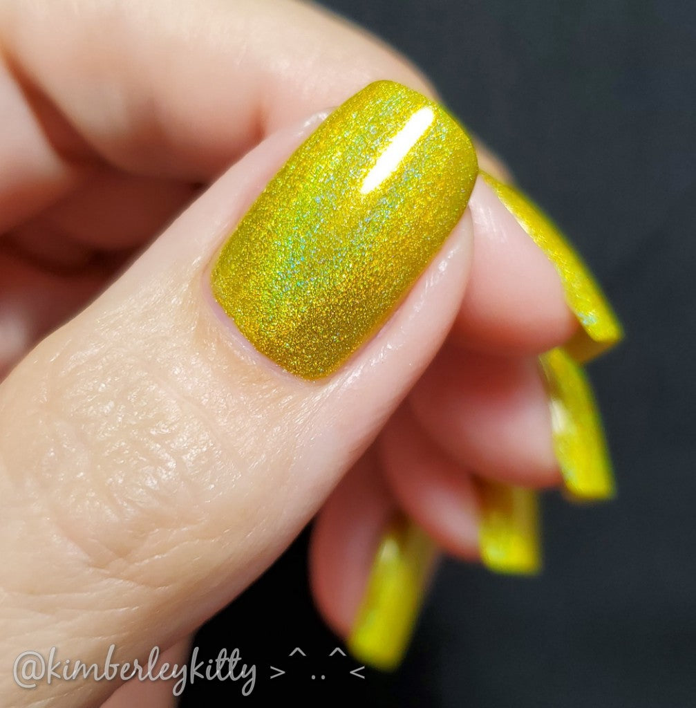 Yep It’s Yellow - Seriously Rainbows - Holographic Nail Polish - Dam Nail Polish