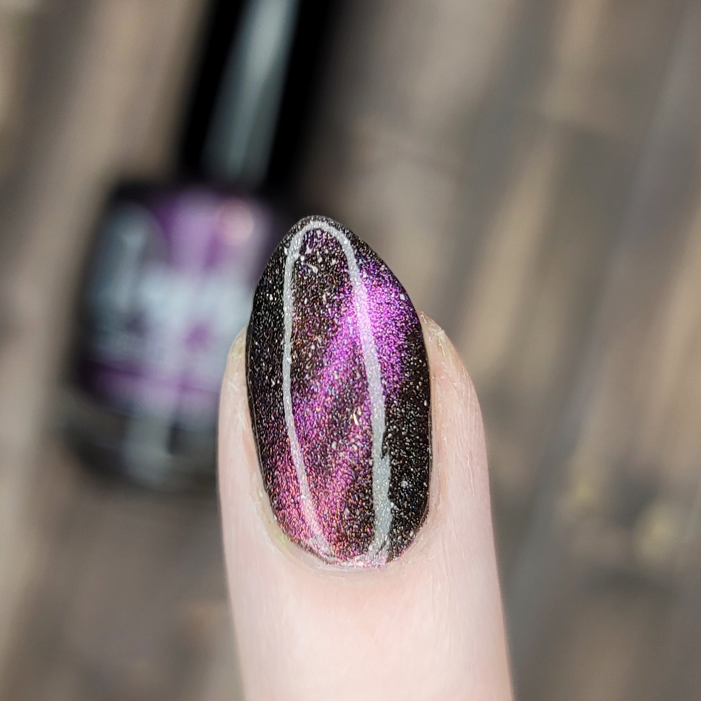 Pulsar - Pink/Bronze/Green Magnetic Holographic Nail Polish - Astronomical 2 Collection - Dam