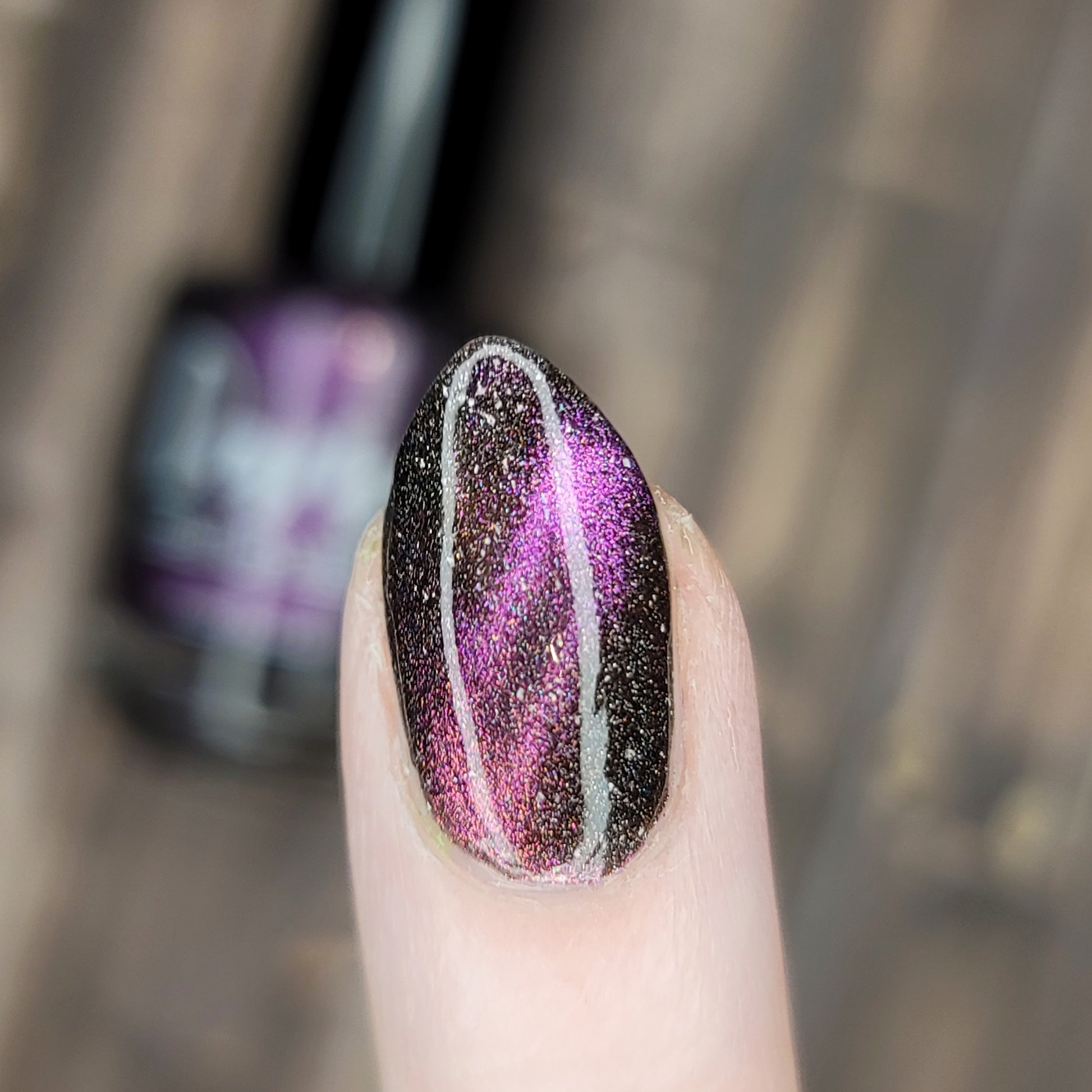 Pulsar - Pink/Bronze/Green Magnetic Holographic Nail Polish - Astronomical 2 Collection - Dam