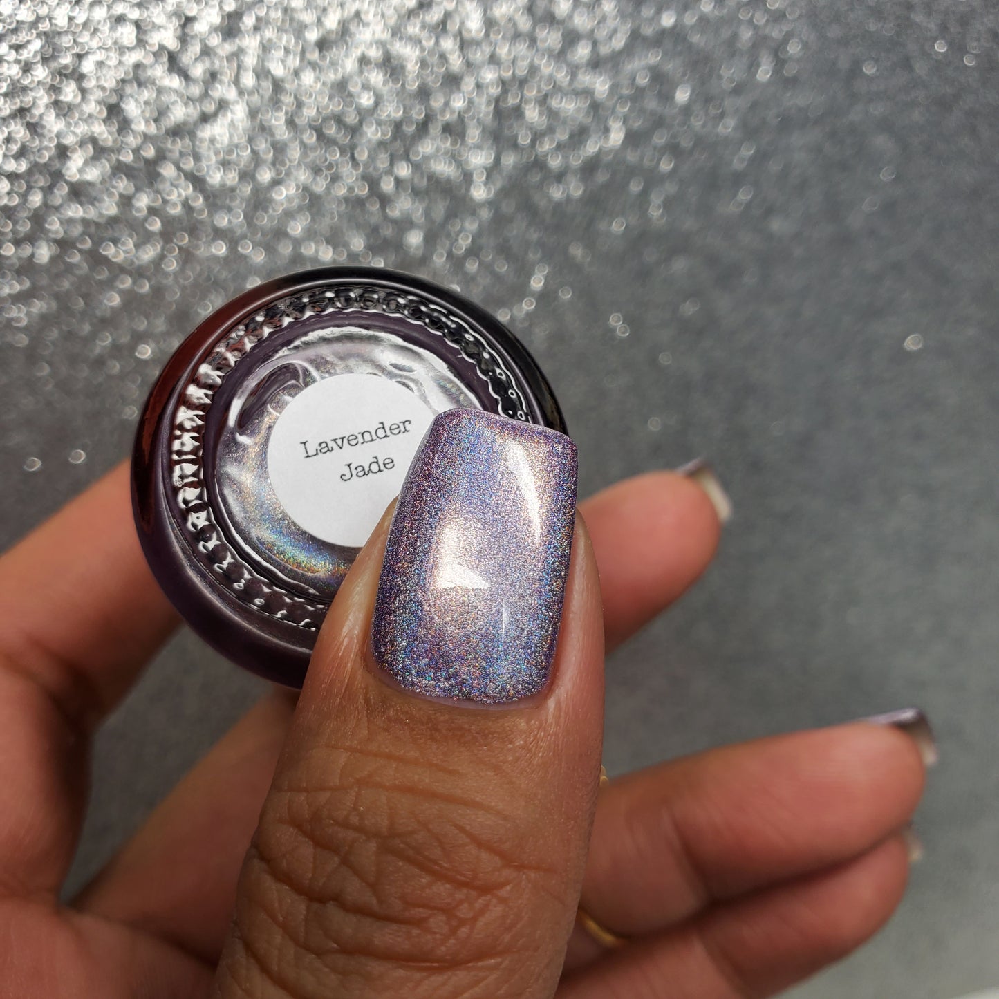 Lavender Jade - Jewelry Box Holos - Holographic Nail Polish - Dam