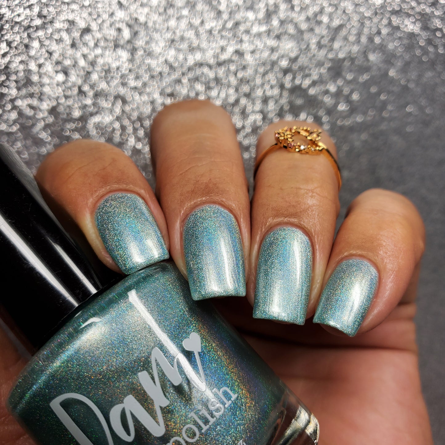 Blue Akoya Pearl - Jewelry Box Holos - Holographic Nail Polish - Dam
