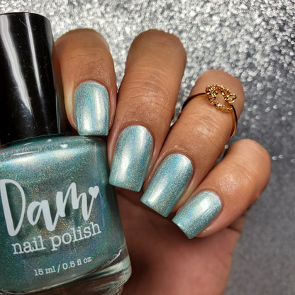 Blue Akoya Pearl - Jewelry Box Holos - Holographic Nail Polish - Dam