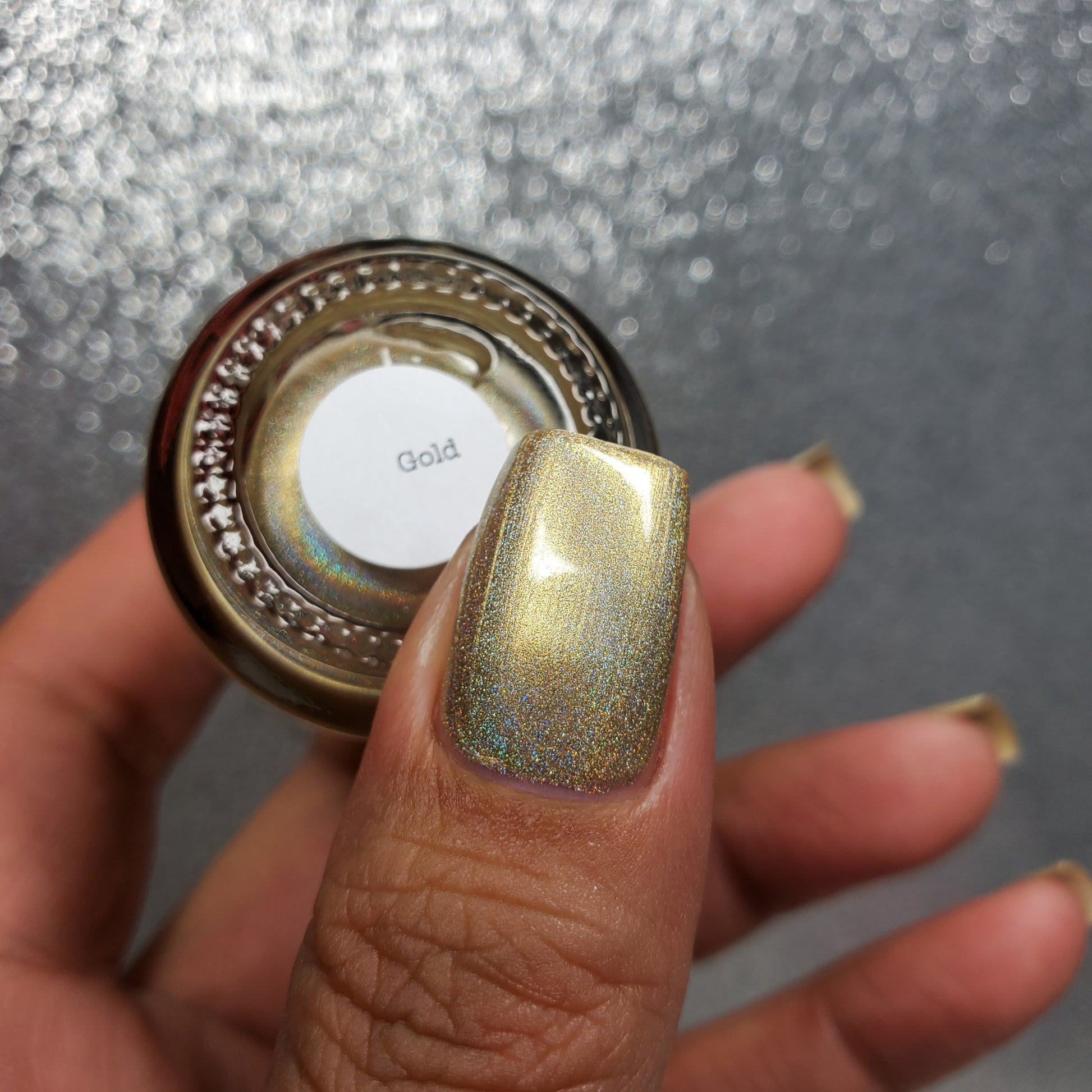 Gold - Jewelry Box Holos - Holographic Nail Polish - Dam