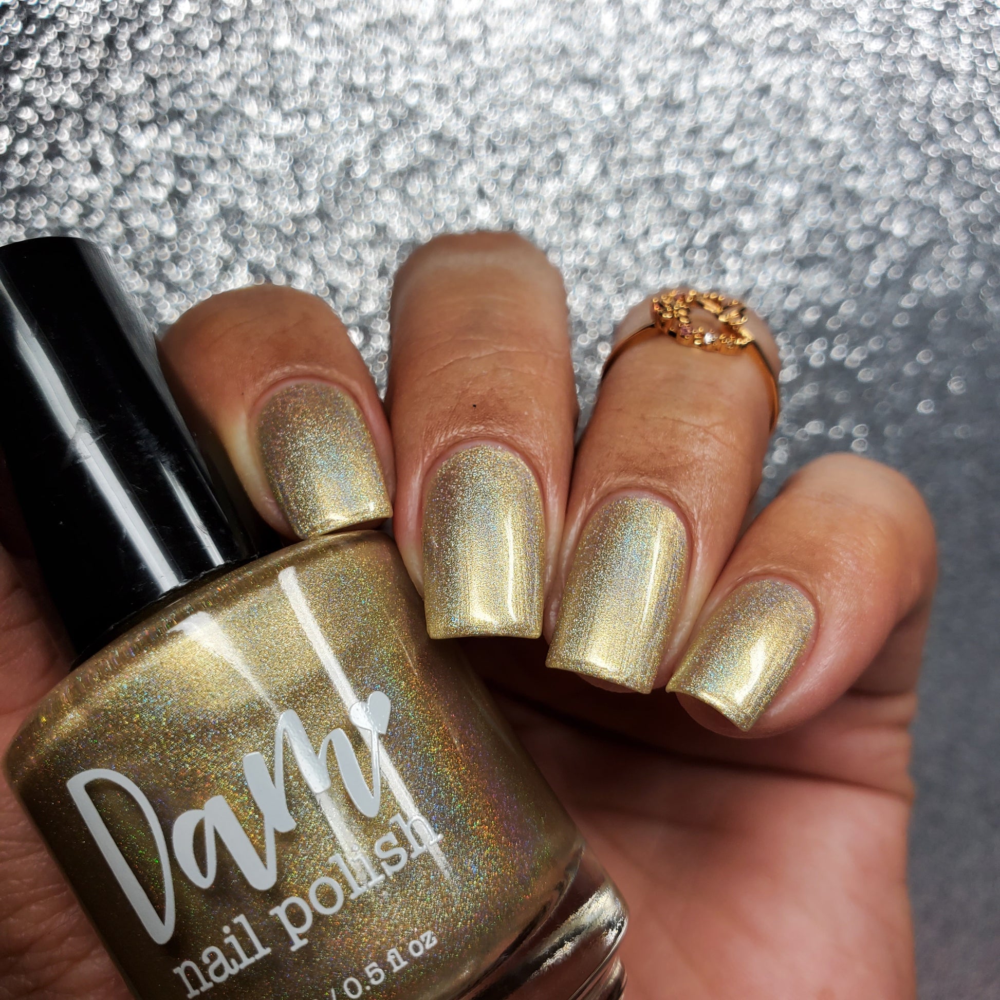 Gold - Jewelry Box Holos - Holographic Nail Polish - Dam