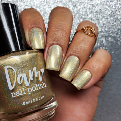 Gold - Jewelry Box Holos - Holographic Nail Polish - Dam