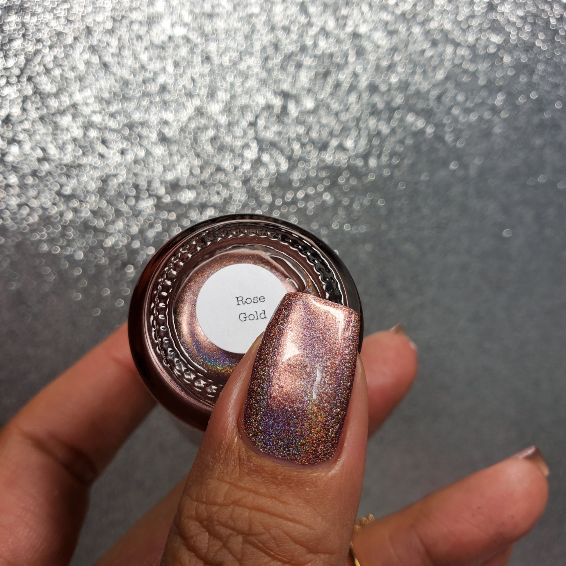 Rose Gold - Jewelry Box Holos - Holographic Nail Polish - Dam