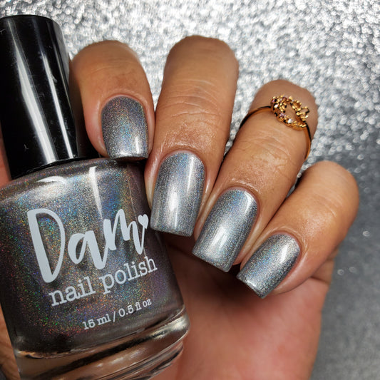 Silver - Jewelry Box Holos - Holographic Nail Polish - Dam