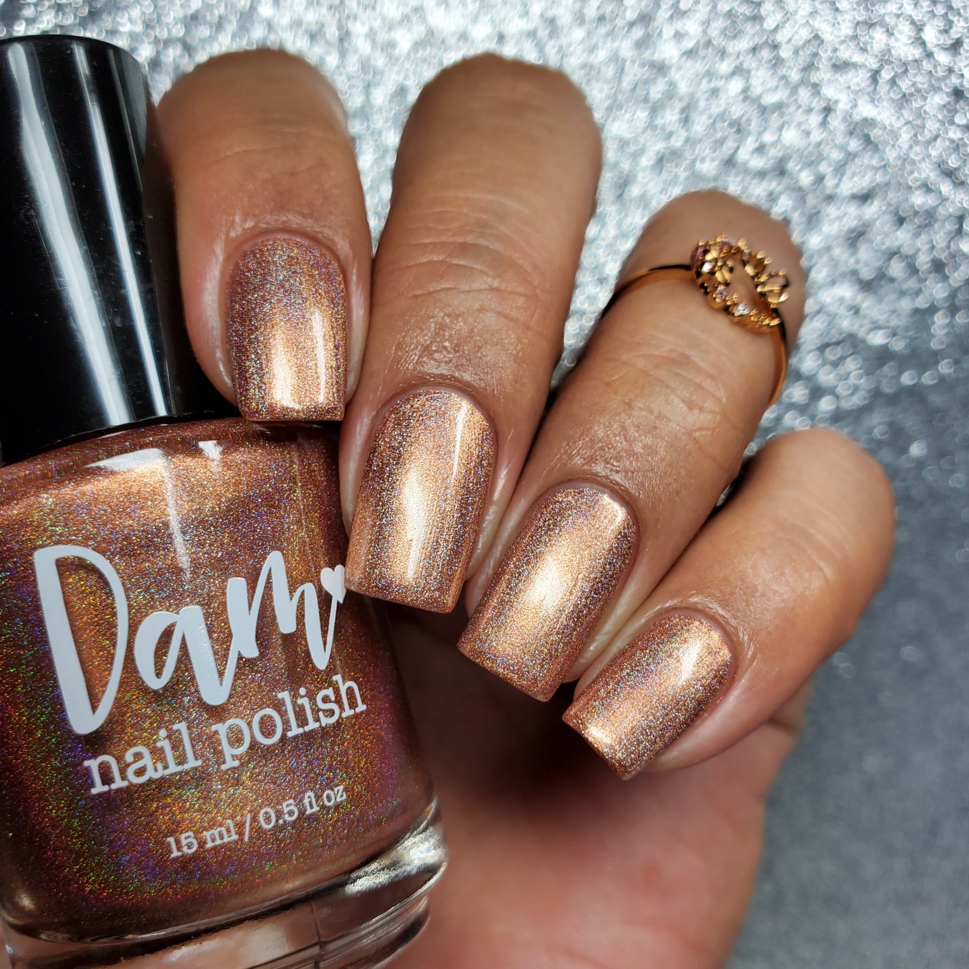 Copper - Jewelry Box Holos - Holographic Nail Polish - Dam