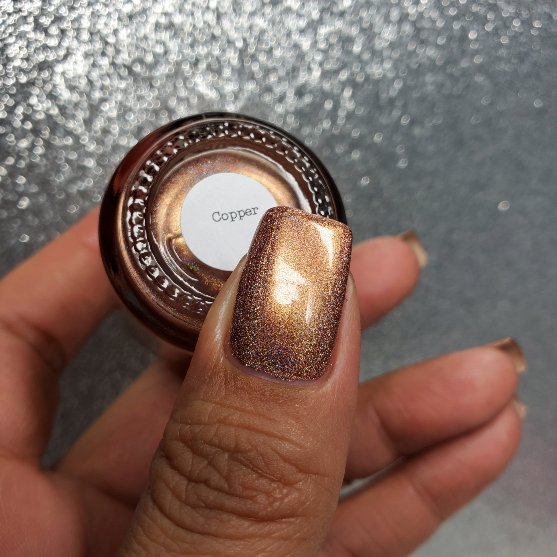 Copper - Jewelry Box Holos - Holographic Nail Polish - Dam