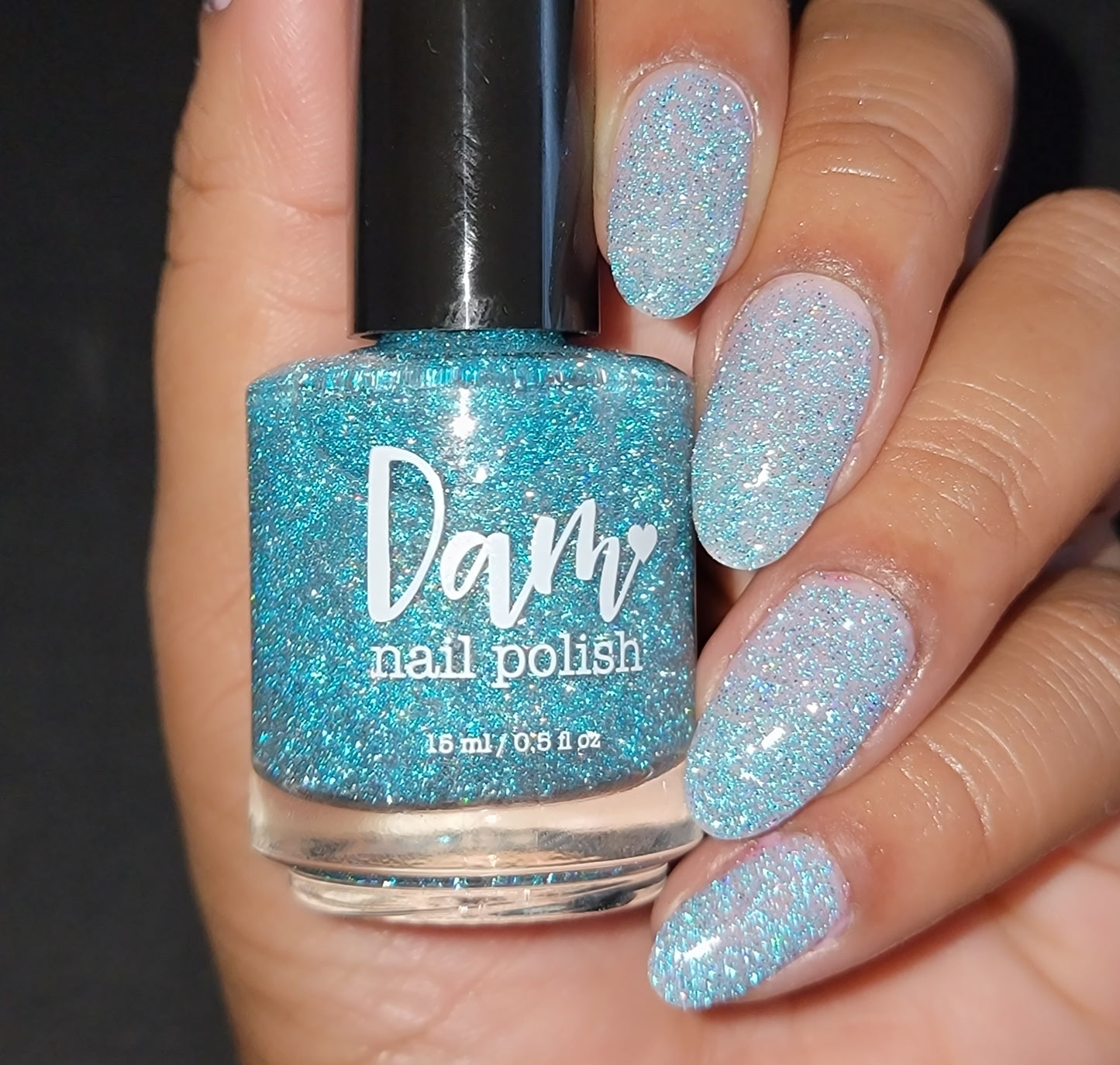 Joker - Light Blue Holographic Reflective Glitter Nail Polish - Dam