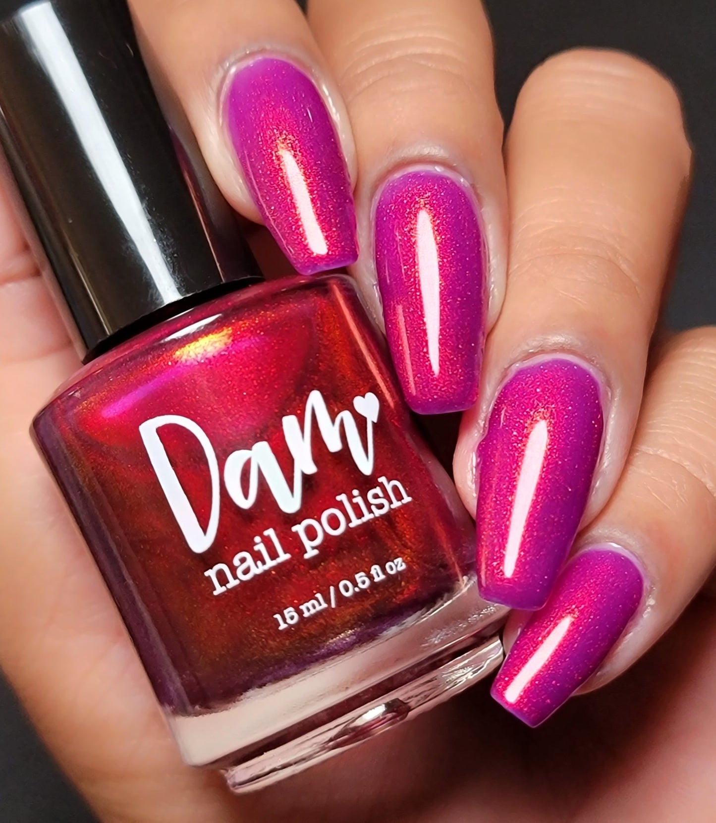 Jingle Berries - Red Shimmer Nail Polish - Polish of the Month - Nov 2022