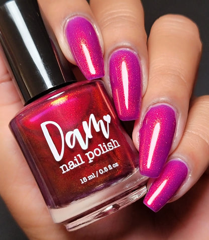 Jingle Berries - Red Shimmer Nail Polish - Polish of the Month - Nov 2022