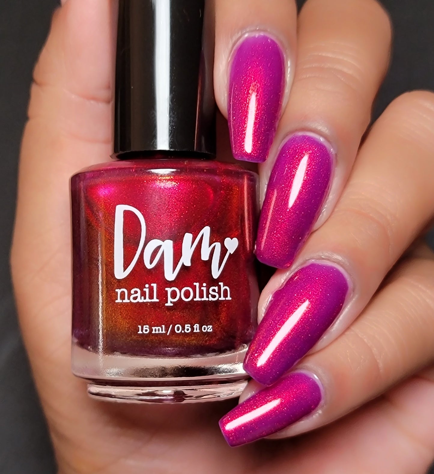 Jingle Berries - Red Shimmer Nail Polish - Polish of the Month - Nov 2022