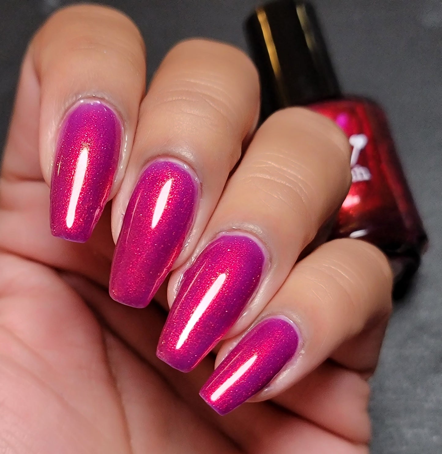 Jingle Berries - Red Shimmer Nail Polish - Polish of the Month - Nov 2022