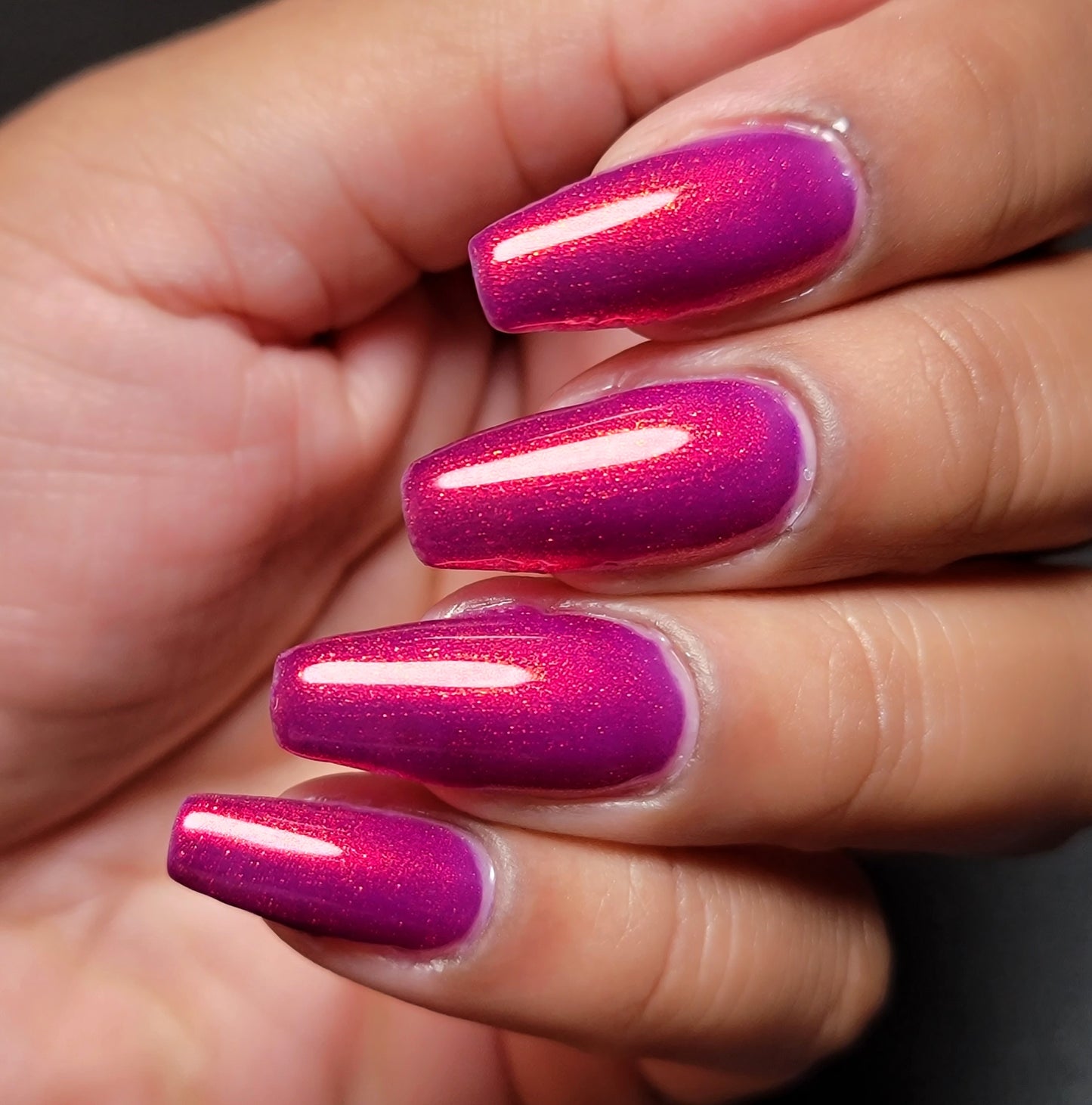 Jingle Berries - Red Shimmer Nail Polish - Polish of the Month - Nov 2022