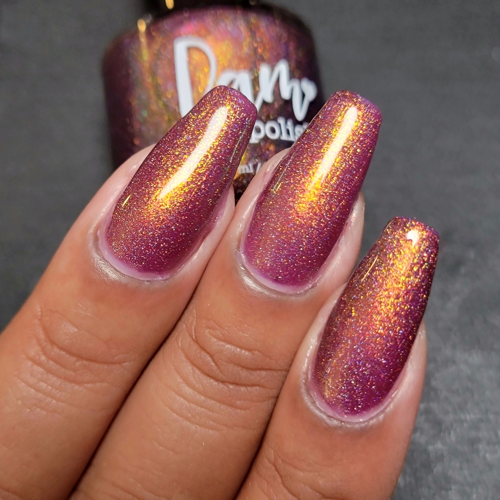 Kelsea - Purple Shimmer Polish - Survivor Series - Dam Nail Polish