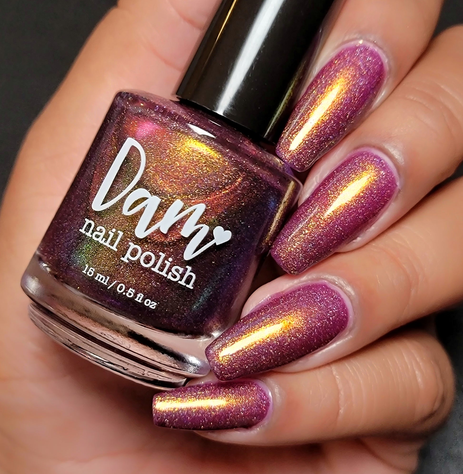 Kelsea - Purple Shimmer Polish - Survivor Series - Dam Nail Polish