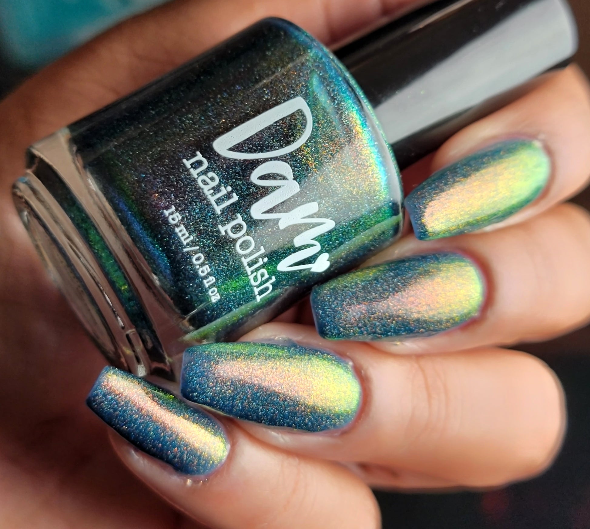 Brit - Blue Shimmer Polish - Survivor Series - Dam Nail Polish