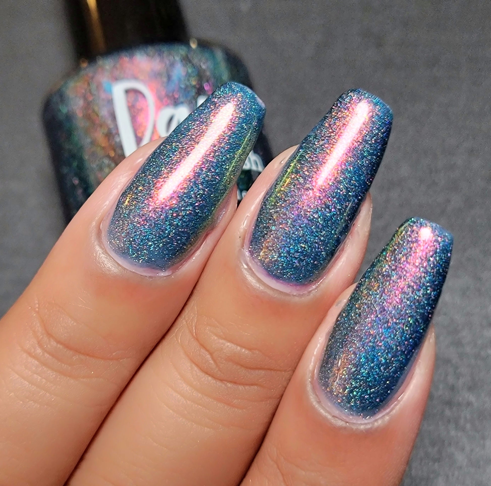 Brit - Blue Shimmer Polish - Survivor Series - Dam Nail Polish