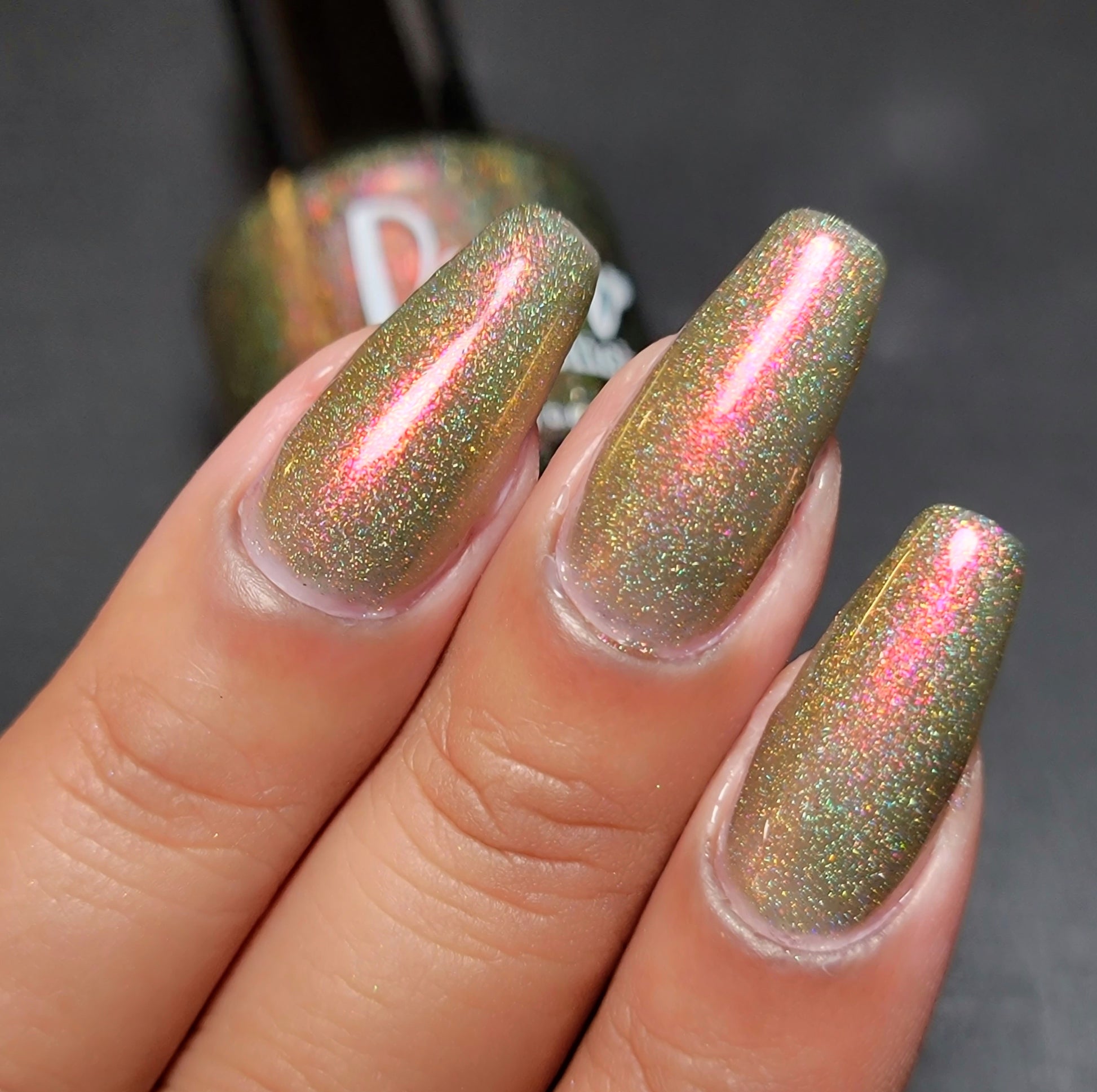 Brianna - Olive Shimmer Polish - Survivor Series - Dam Nail Polish